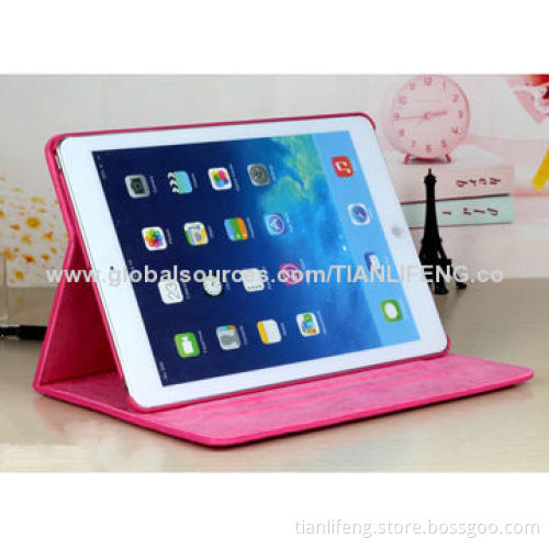 Fashionable Leather Case for iPad 2, 3 and 4, with Lovely Quilted